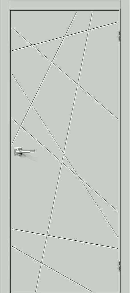 Фото Межкомнатная дверь Граффити-5.Д.П Grey Silk BR5518
